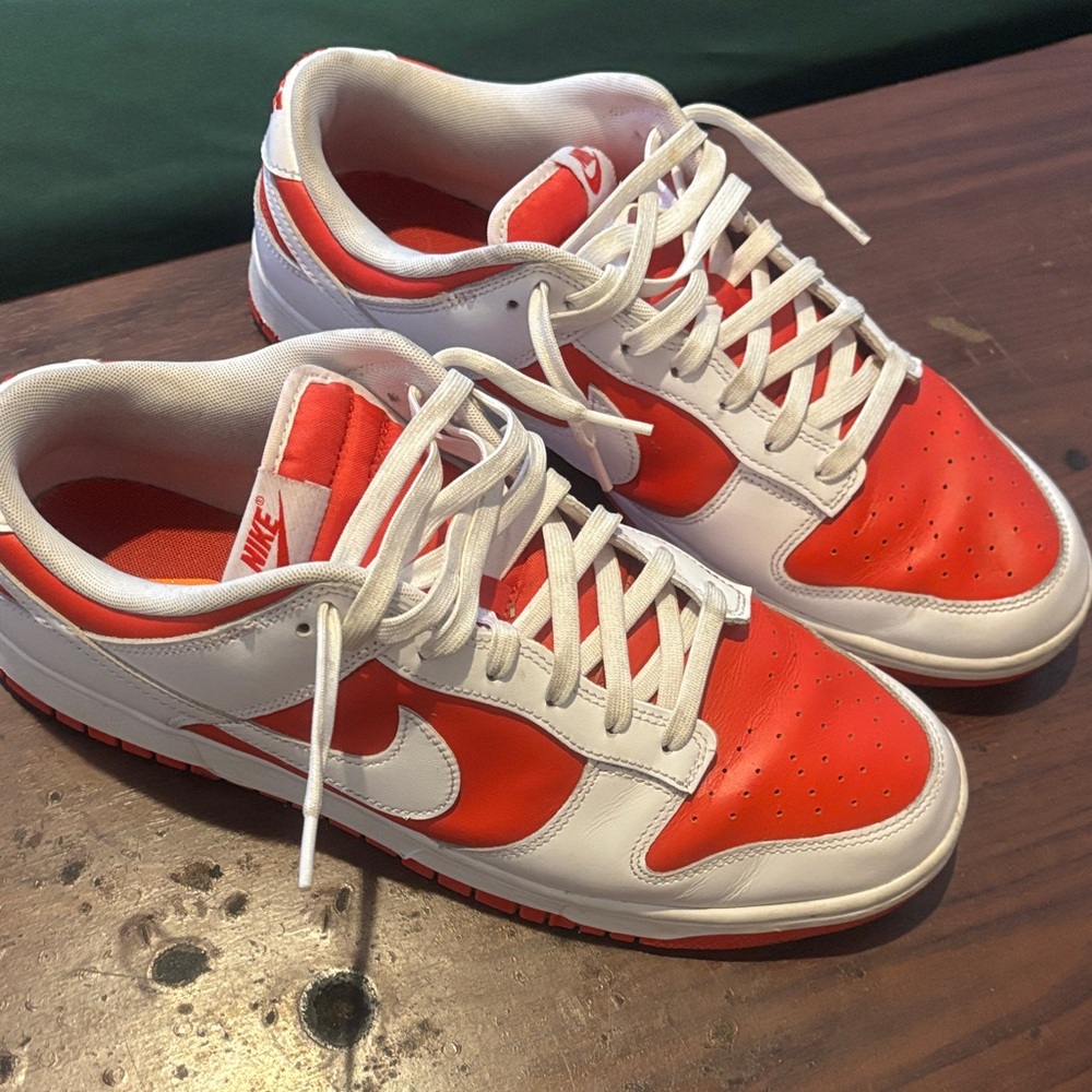 Nike Red and White Athletic Shoes